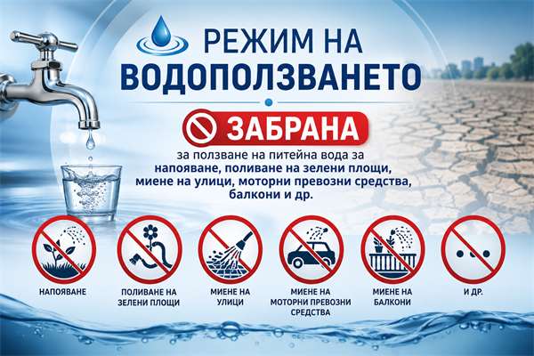 Режим на водоползване в село Къкрина